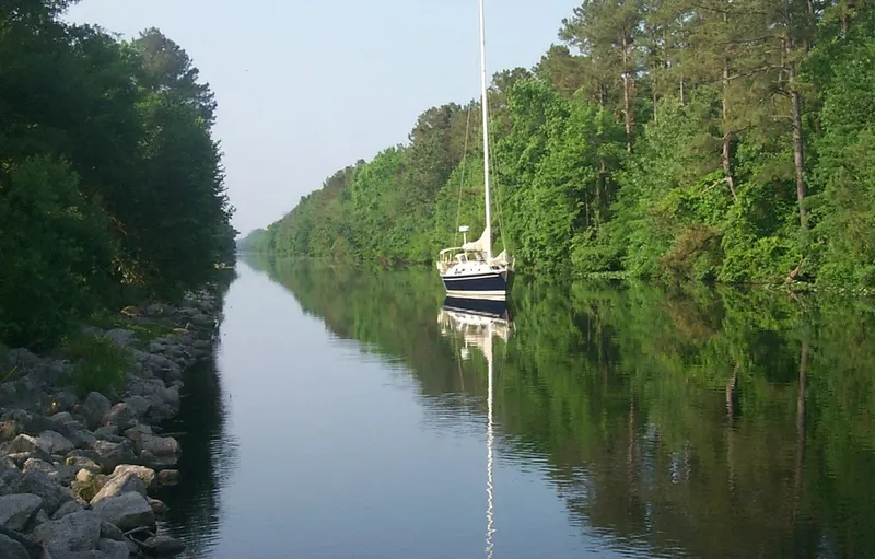 Great Dismal Swamp Canal in Chesapeake, Virginia
